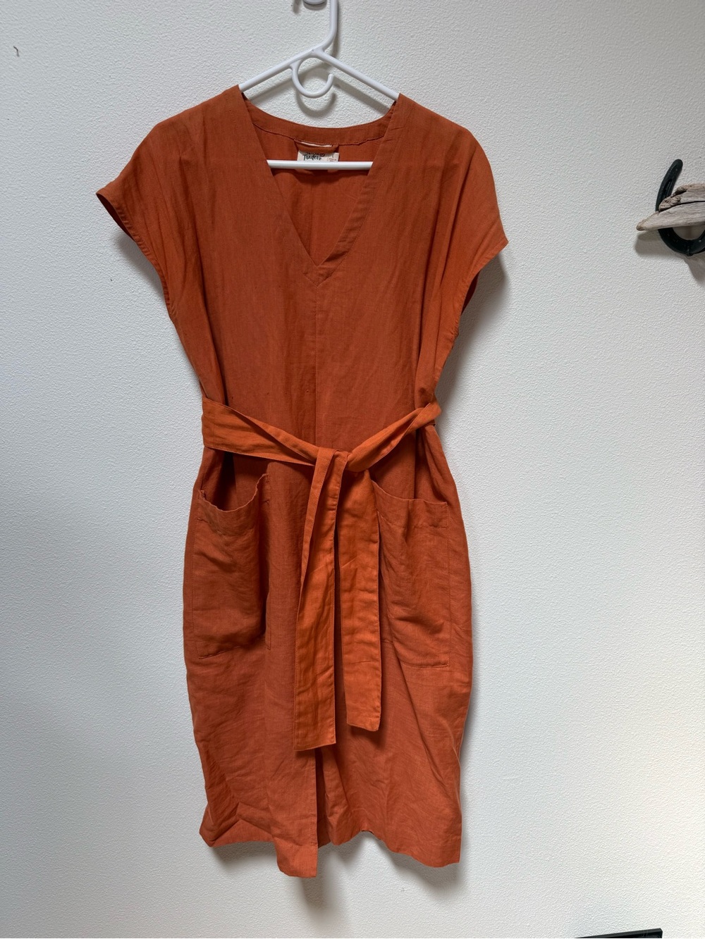 Terracotta Linen Dress